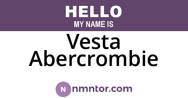 Vesta Abercrombie