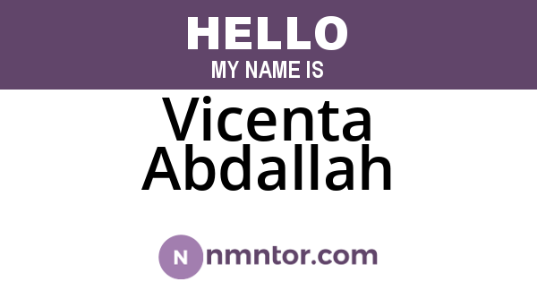 Vicenta Abdallah