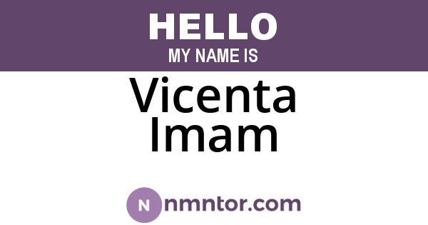 Vicenta Imam