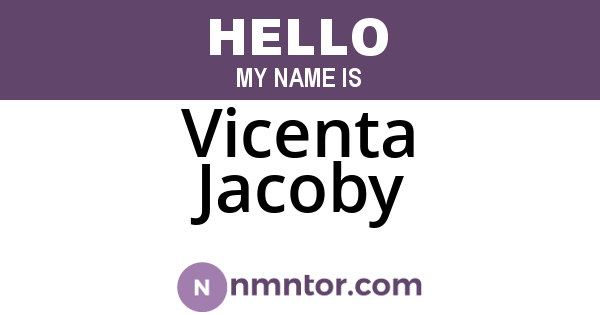 Vicenta Jacoby