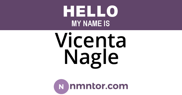 Vicenta Nagle