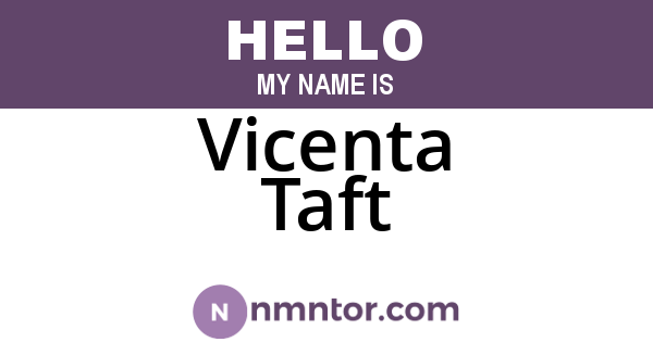 Vicenta Taft