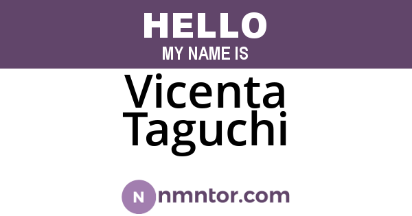 Vicenta Taguchi
