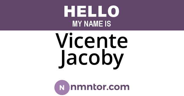 Vicente Jacoby