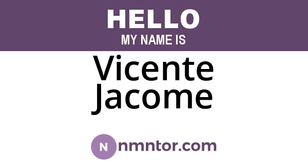 Vicente Jacome
