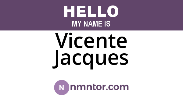 Vicente Jacques