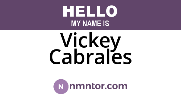 Vickey Cabrales