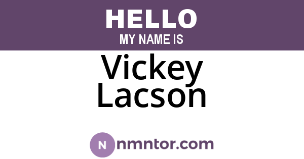 Vickey Lacson
