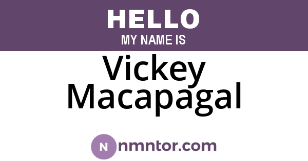 Vickey Macapagal
