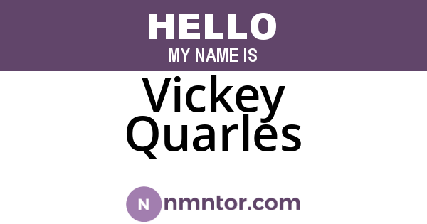 Vickey Quarles