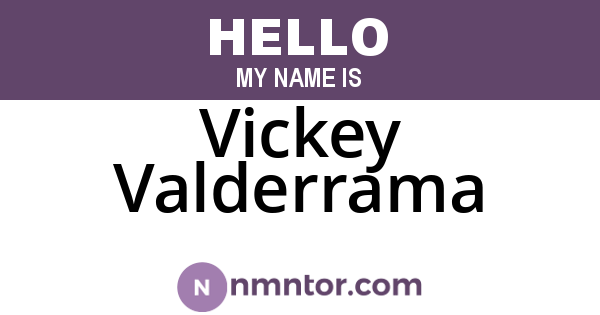 Vickey Valderrama