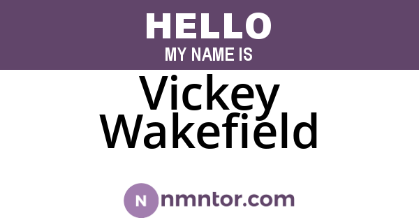 Vickey Wakefield