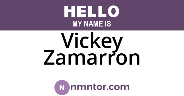 Vickey Zamarron