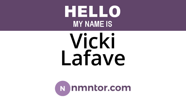 Vicki Lafave