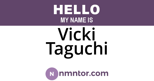 Vicki Taguchi