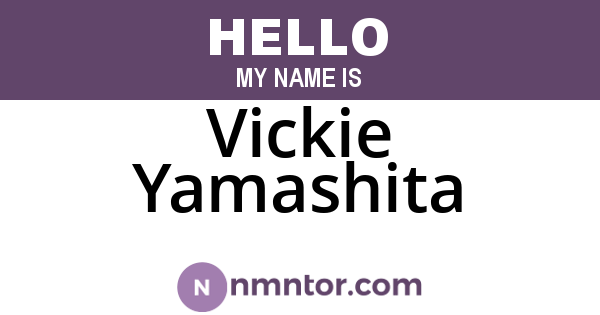 Vickie Yamashita