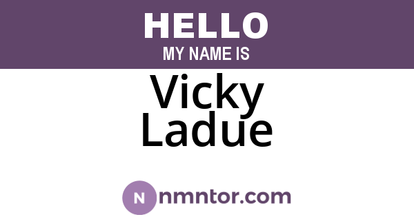Vicky Ladue