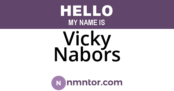 Vicky Nabors