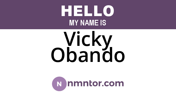 Vicky Obando