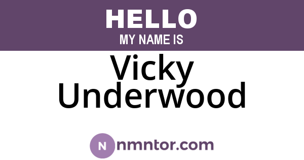 Vicky Underwood