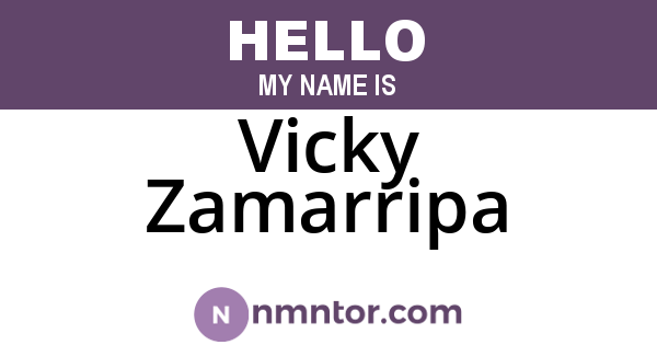 Vicky Zamarripa
