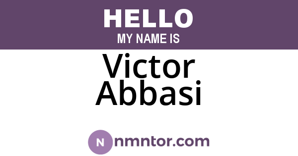Victor Abbasi