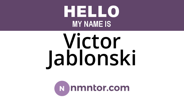 Victor Jablonski