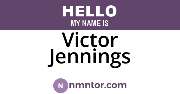 Victor Jennings