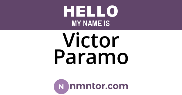 Victor Paramo