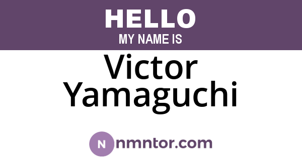 Victor Yamaguchi