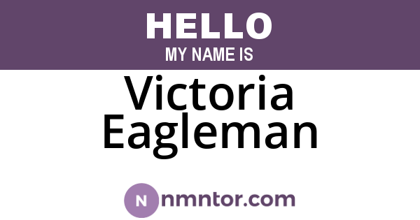 Victoria Eagleman