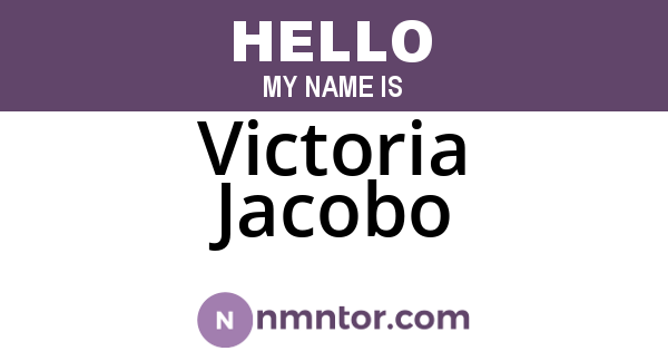 Victoria Jacobo