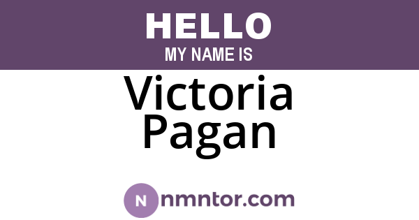 Victoria Pagan