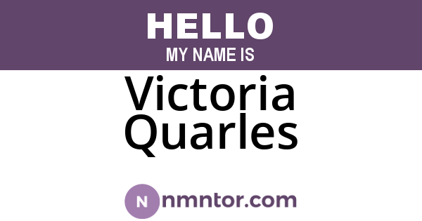 Victoria Quarles