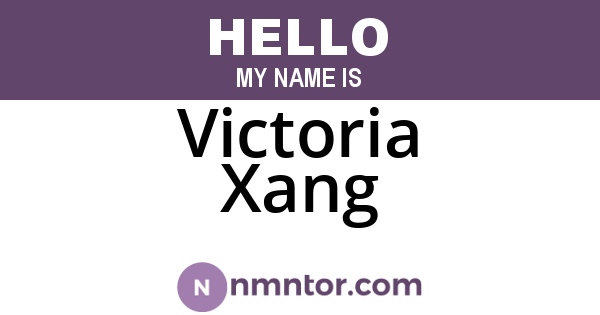 Victoria Xang