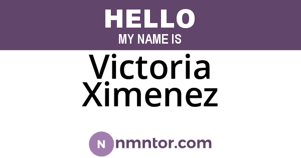 Victoria Ximenez