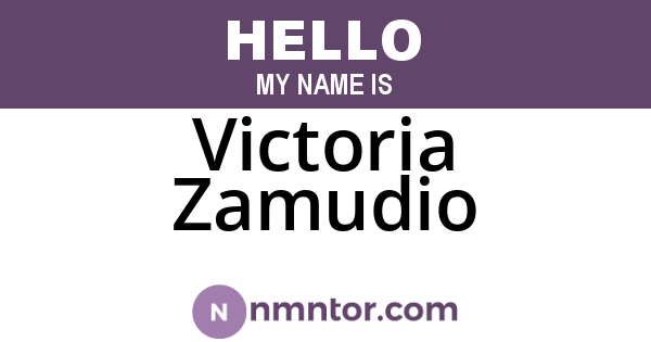 Victoria Zamudio