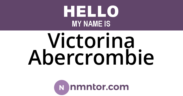 Victorina Abercrombie