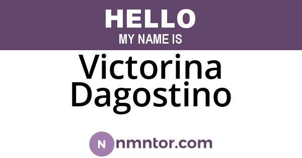 Victorina Dagostino