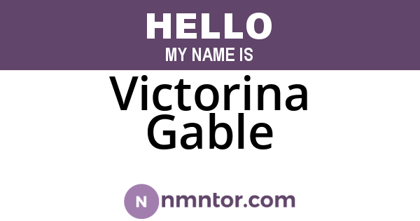 Victorina Gable