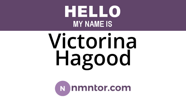 Victorina Hagood