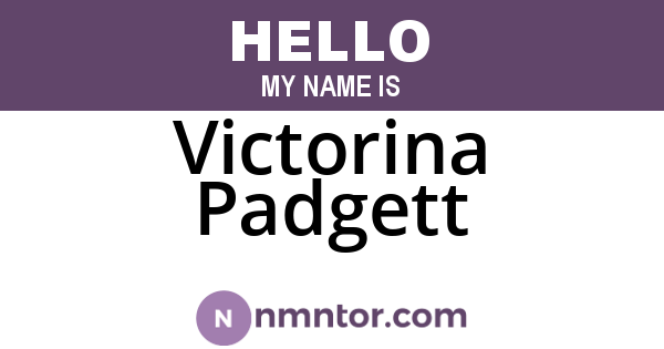 Victorina Padgett