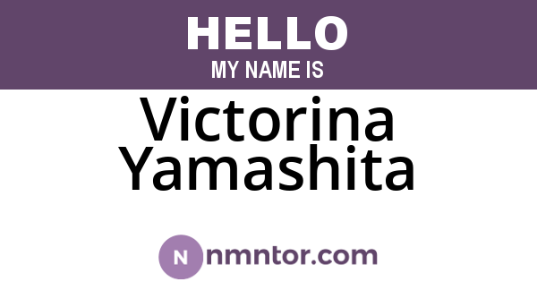 Victorina Yamashita