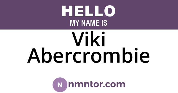 Viki Abercrombie