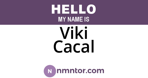 Viki Cacal