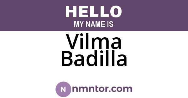 Vilma Badilla