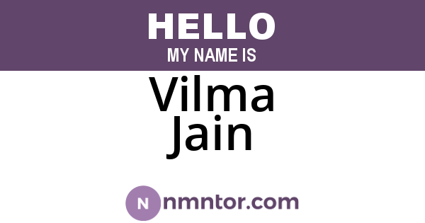 Vilma Jain