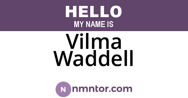 Vilma Waddell