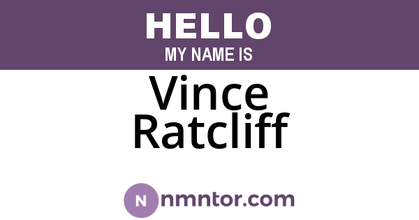 Vince Ratcliff