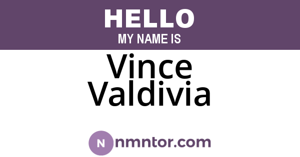 Vince Valdivia